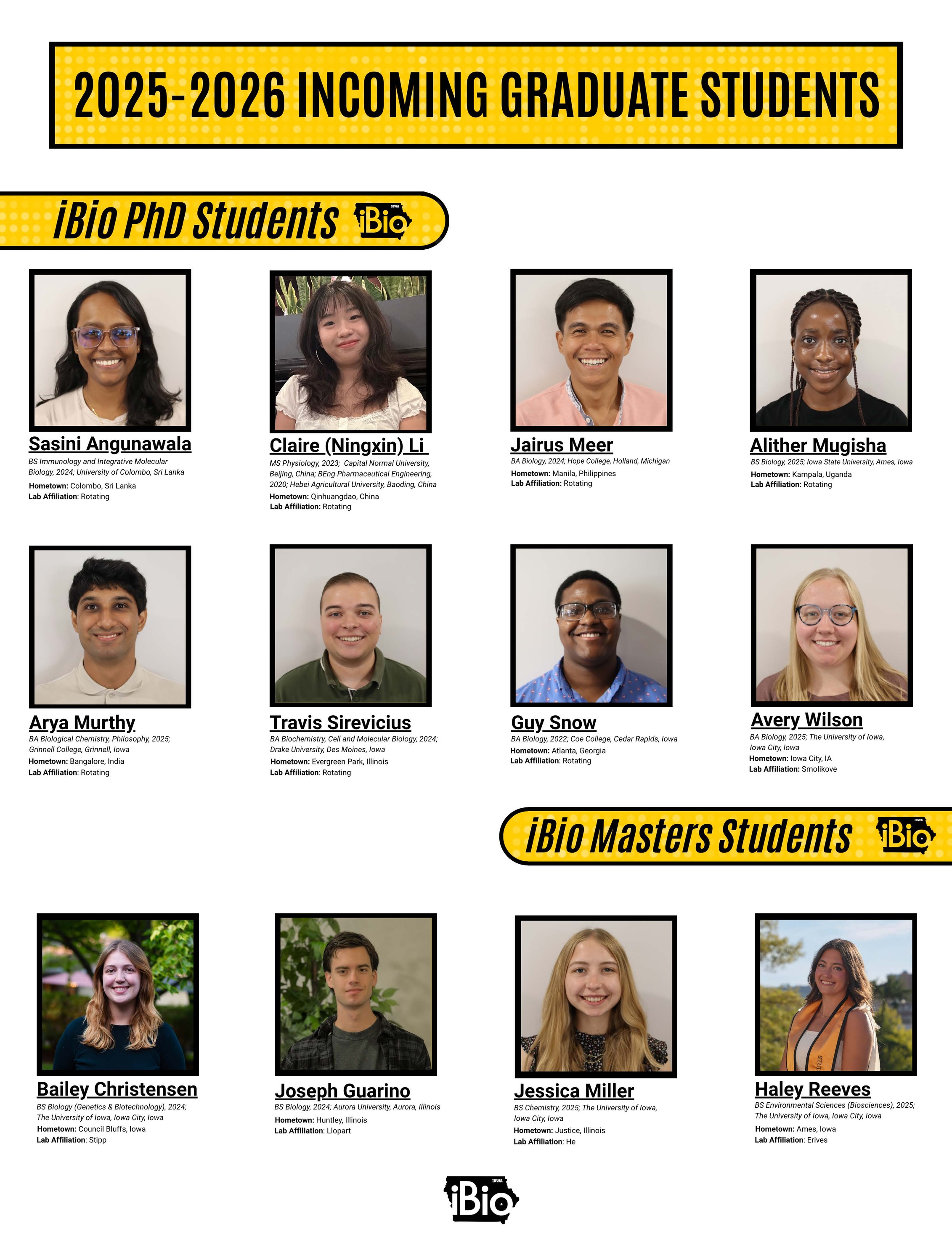 Incoming Graduate Students