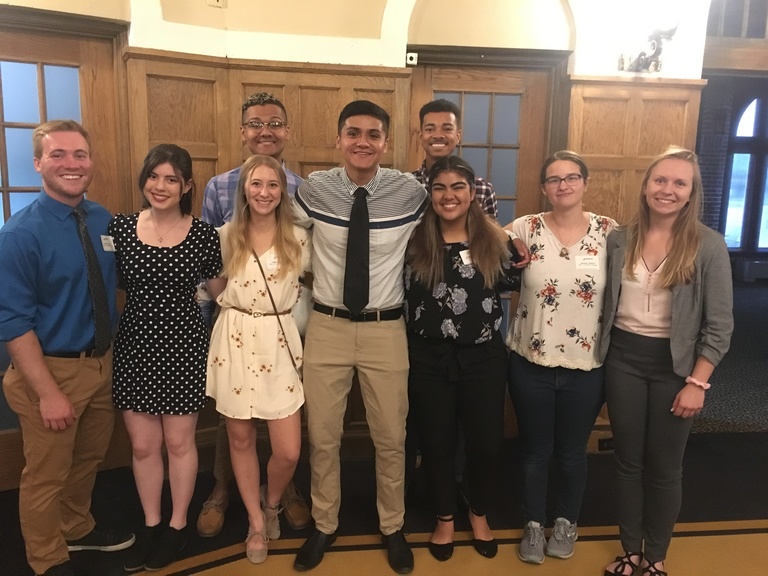 Picture of the 2019 REU cohort at the University of Iowa Summer Undergraduate Research Festival