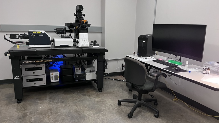 Photo of SoRa confocal microscope