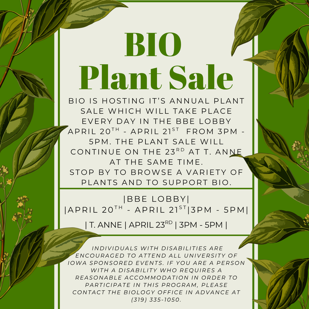 BIO Plant Sale promotional image